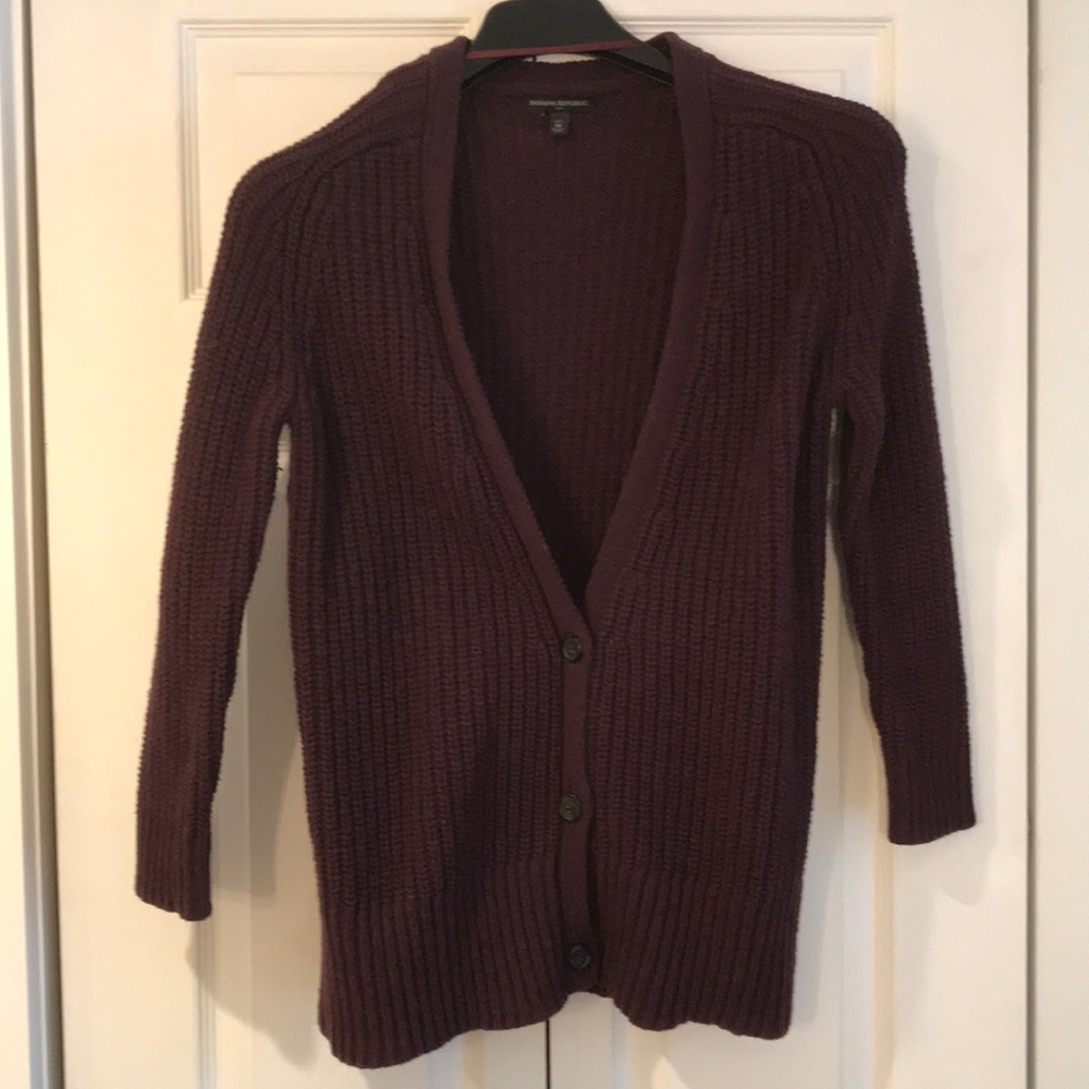 Chunky knit cardigan